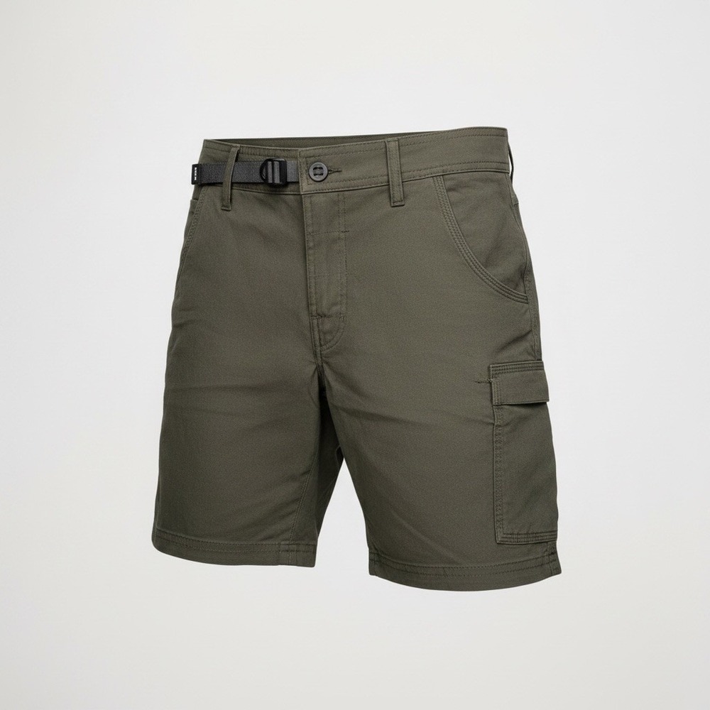 prAna Stretch Zion Short II Men's 28x8 Dark Iron Cargo Hiking Shorts NWT Belted